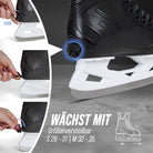 Apollo Funsport - Champion Skate Adjustable - verstellbare Hockey Style Schlittschuhe - Schwarz Weiß