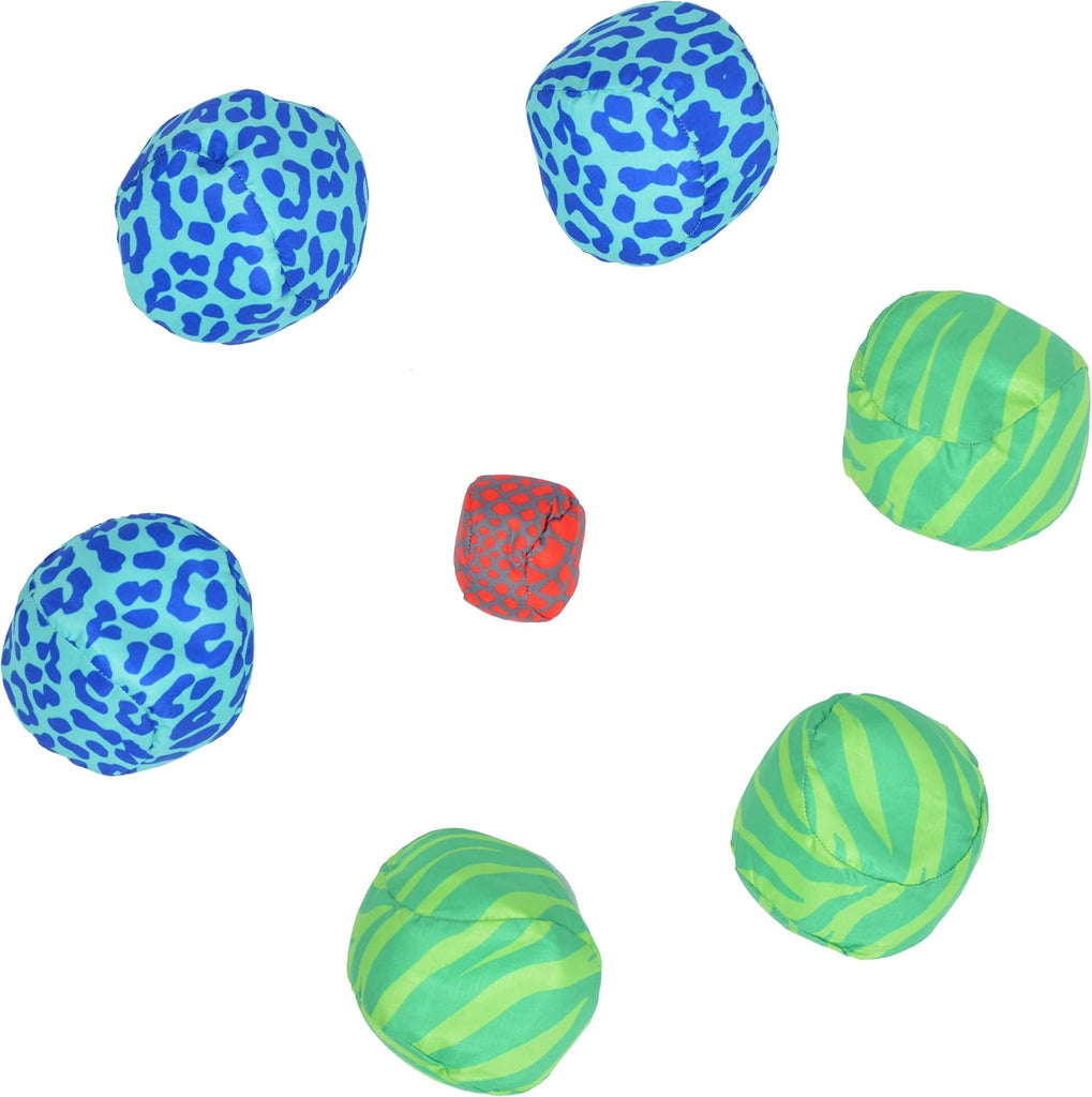 Apollo Funsport - Ocean 5 Extrem Boule - Soft-Boule Set - Animal Print, Farbe: grün blau