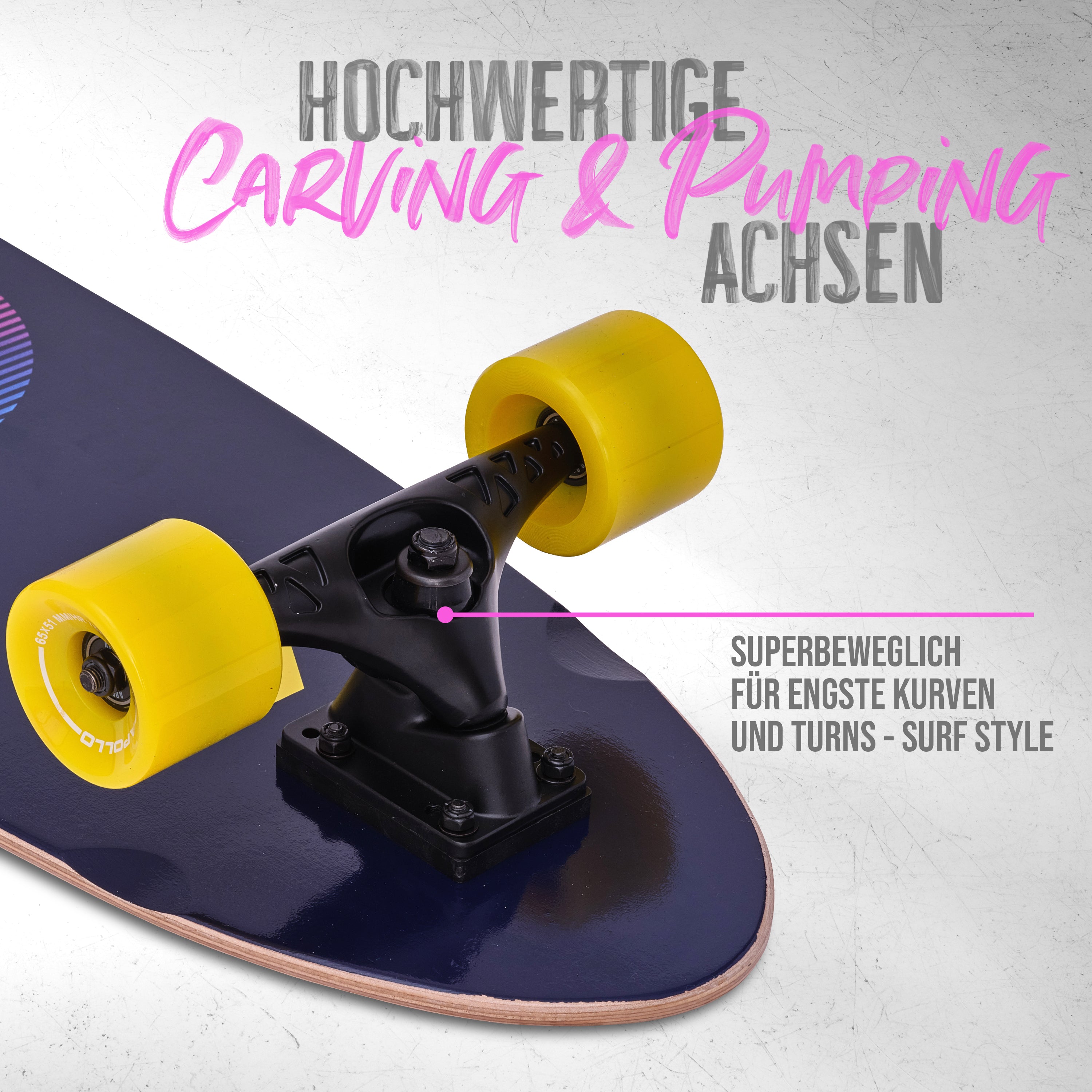 Apollo - Surf Style Board - Miami Sunset - Miami Sunset