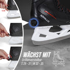 Apollo Funsport - Champion Skate Adjustable - verstellbare Hockey Style Schlittschuhe - Schwarz Rot