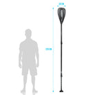 Apollo - Apollo SUP Paddel - 3 teiliges Stechpaddel aus Carbon und Fiberglas - Speed Paddle Pro