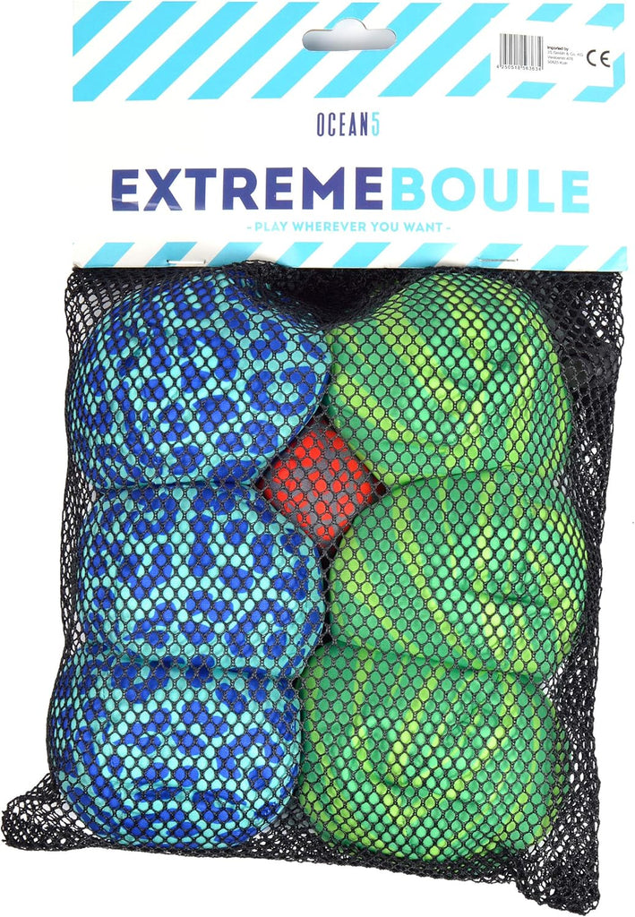 Apollo Funsport - Ocean 5 Extrem Boule - Soft-Boule Set - Animal Print, Farbe: grün blau