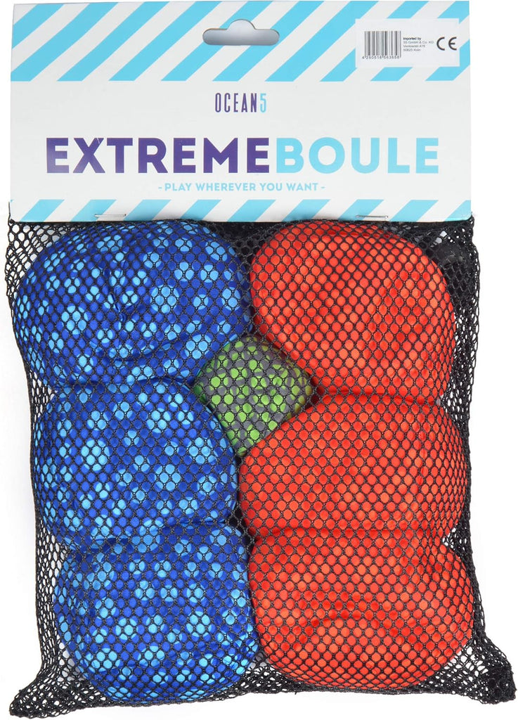 Apollo Funsport - Ocean 5 Extrem Boule - Soft-Boule Set - Dots, Farbe: rot blau