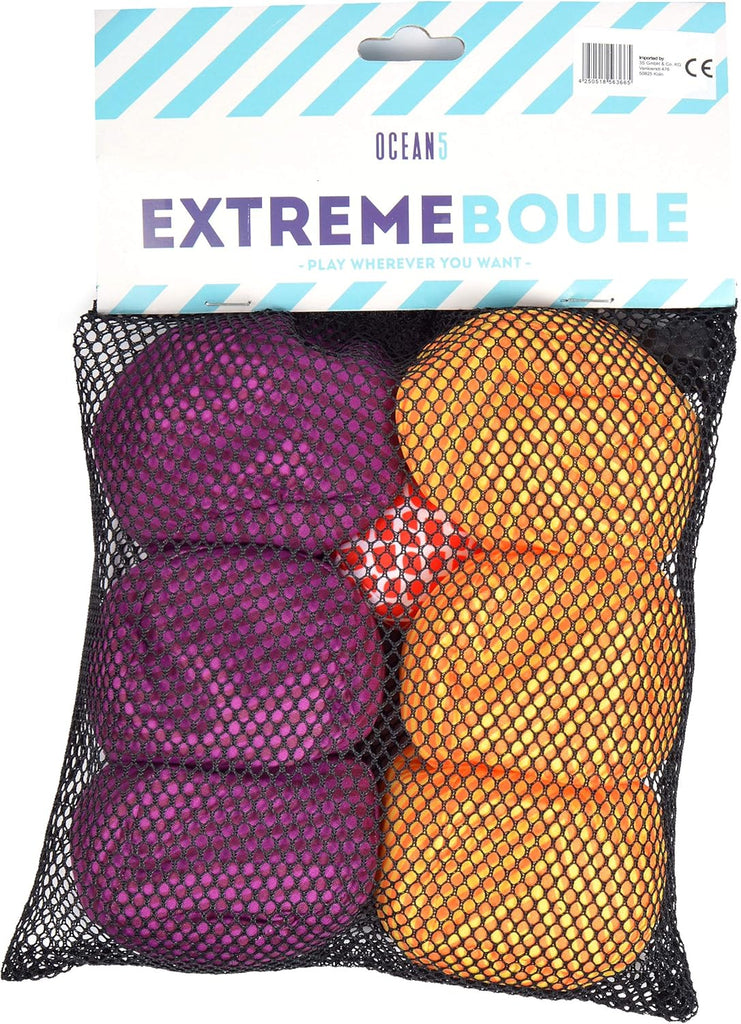 Apollo Funsport - Ocean 5 Extrem Boule - Soft-Boule Set - Lines, Farbe: violett gelb