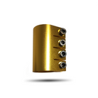 Apollo - ERSATZTEIL - Stunt Scooter Lenker Klemme / Clamp - 4 Schrauben - Gold ELOX -