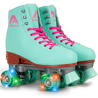 Apollo - Classic Roller Rollschuhe für Kinder und Erwachsene - Lagoon LED - L (39-42)