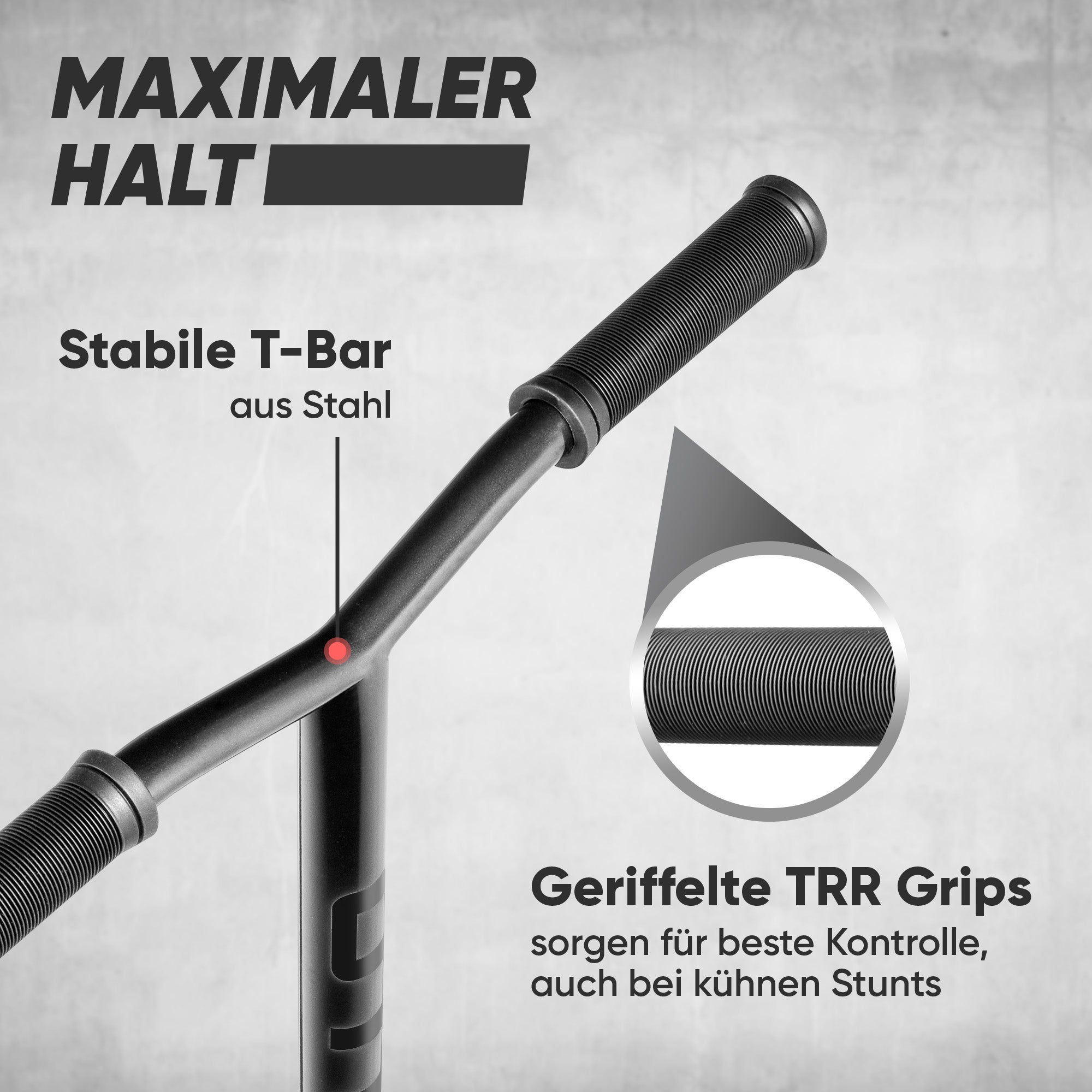 Apollo - Stunt Scooter - Star Pro - HighQuality eloxierter Profi Stunt Scooter - Schwarz