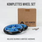 Apollo - 200 mm Ersatzräderset für City Scooter - Phantom / Spectre - Blau Schwarz