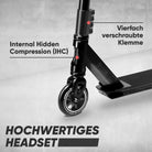 Apollo - Stunt Scooter - Star Pro - HighQuality eloxierter Profi Stunt Scooter - Schwarz