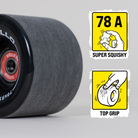 Apollo Funsport - Apollo Black Longboard & Skateboard Wheels - Black - 70 x 51