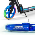 Apollo - 200 mm Ersatzräderset für City Scooter - Phantom / Spectre - LED Blau Transparent