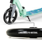 Apollo - 200 mm Ersatzräderset für City Scooter - Phantom / Spectre - Schwarz Schwarz