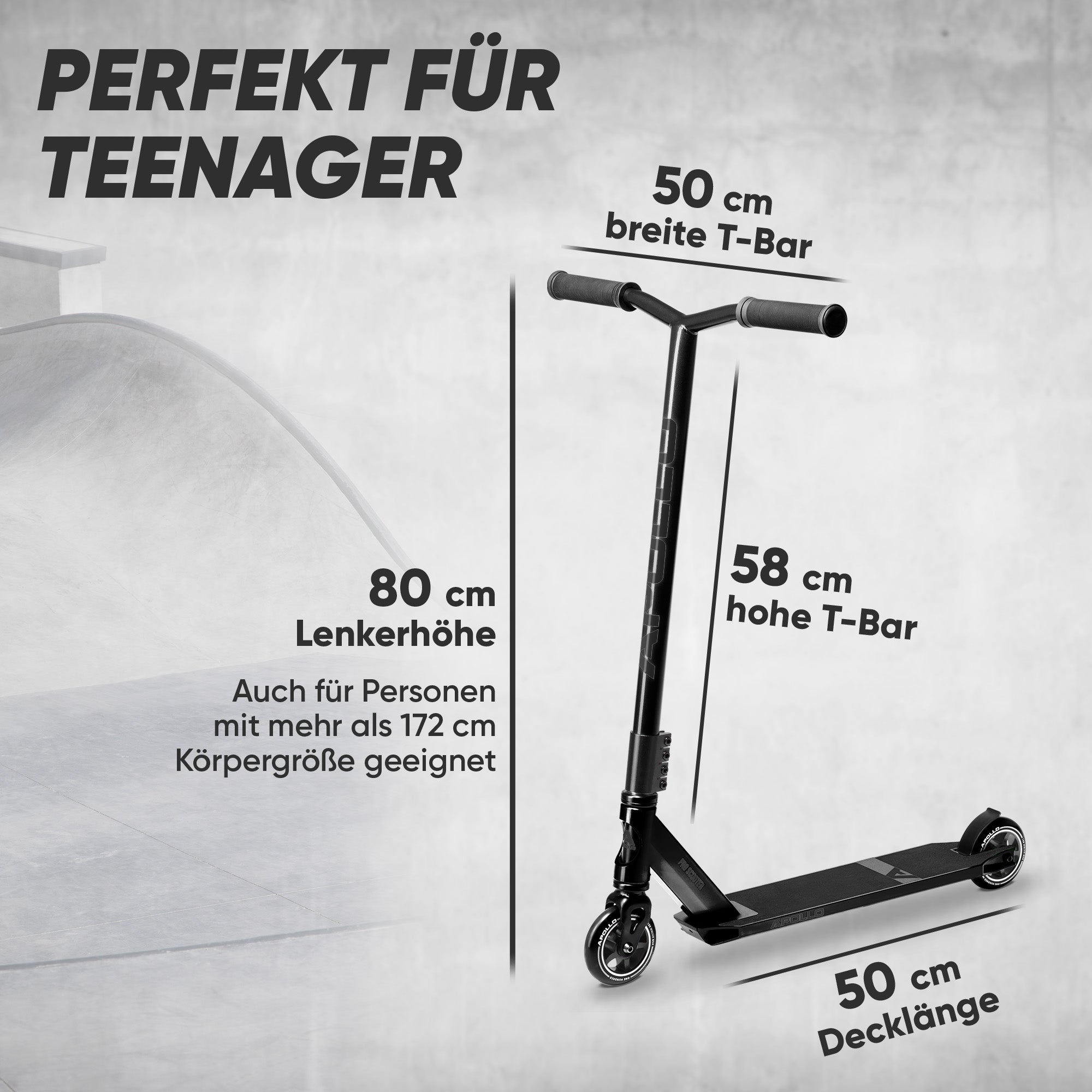 Apollo - Stunt Scooter - Star Pro - HighQuality eloxierter Profi Stunt Scooter - Weiß Gold