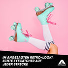 Apollo - Classic Roller Rollschuhe für Kinder und Erwachsene - Lagoon LED - L (39-42)