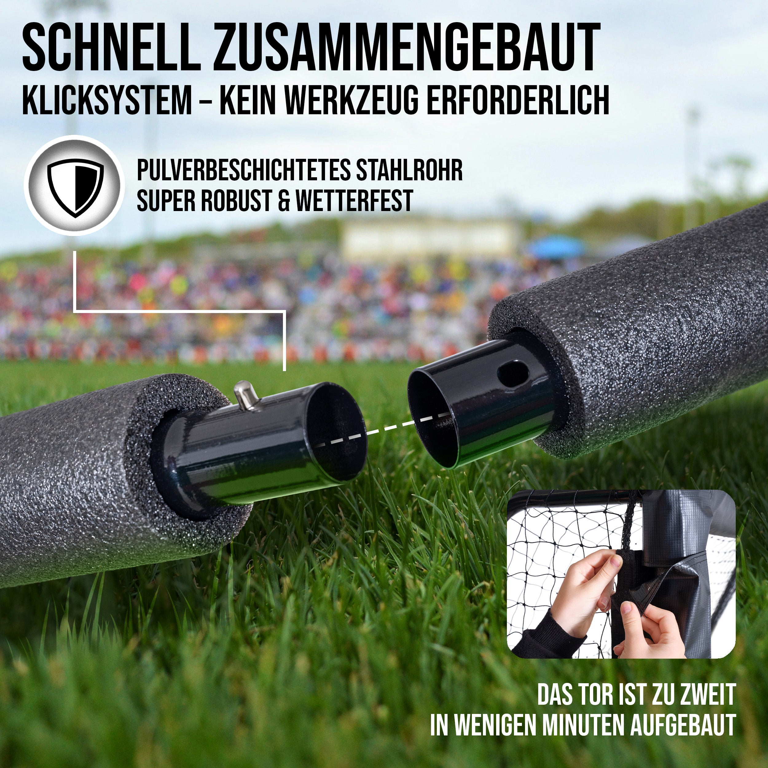 Apollo - Apollo Fußballtor - Goal Master 180 - Gelb -