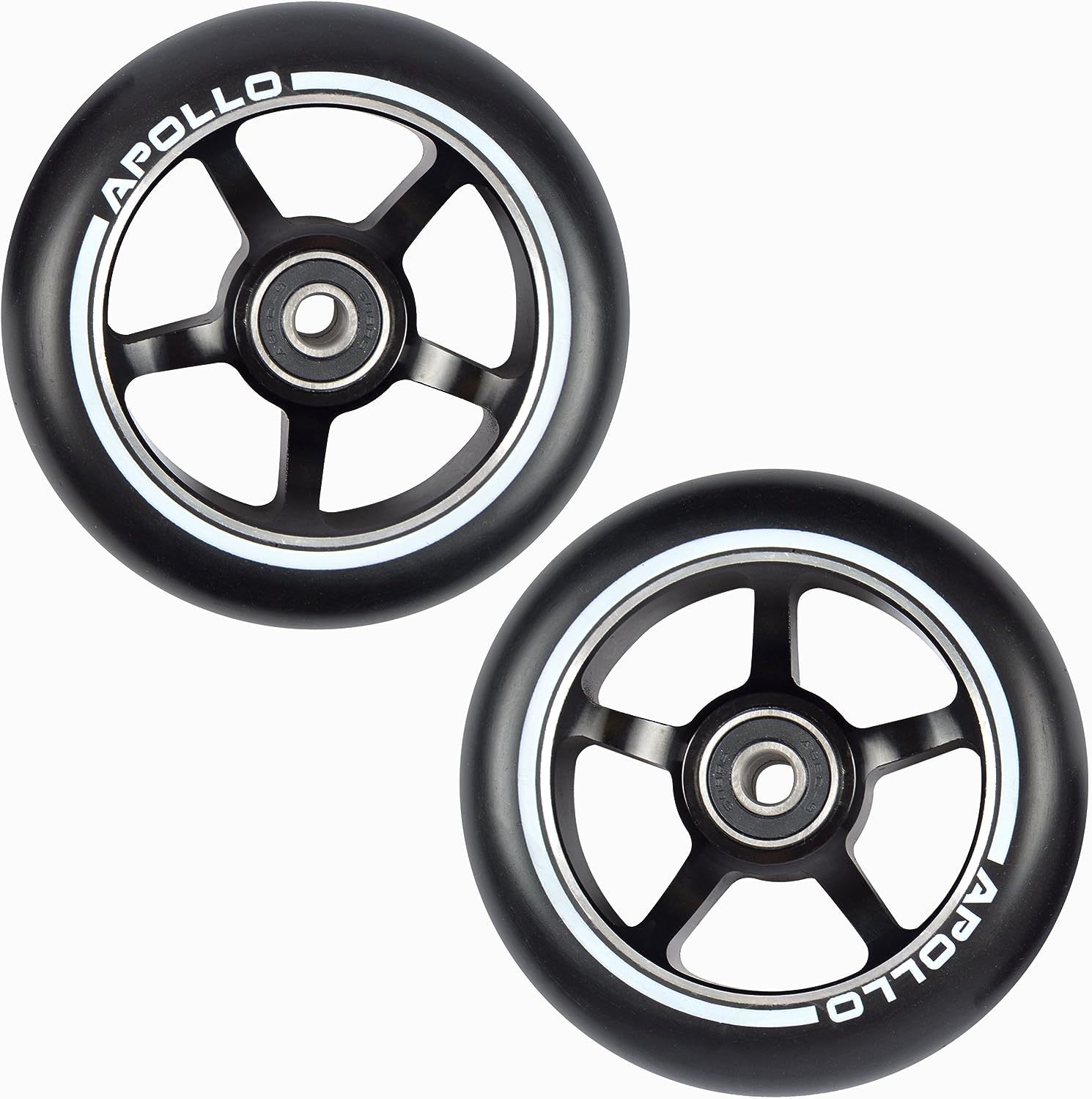 Apollo - Stunt Scooter 100mm ALU / PP Core Wheel Set - Schwarz - ALU Core