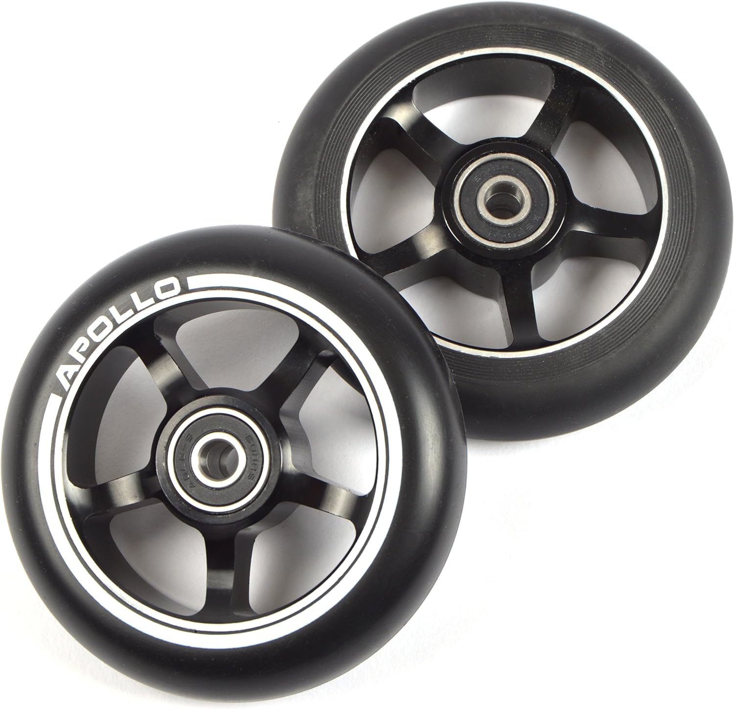 Apollo - Stunt Scooter 100mm ALU / PP Core Wheel Set - Schwarz - ALU Core