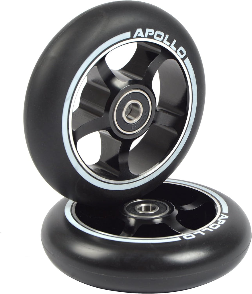 Apollo - Stunt Scooter 100mm ALU / PP Core Wheel Set - Schwarz - ALU Core