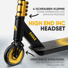Apollo - Stunt Scooter 'Eagle' - eloxierter Profi Stuntroller mit ABEC 9 Kugellagern - Schwarz Gold