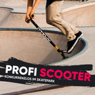 Apollo - Stunt Scooter 'Eagle' - eloxierter Profi Stuntroller mit ABEC 9 Kugellagern - Schwarz Mint Pink