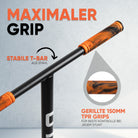 Apollo - Stunt Scooter 'Eagle' - eloxierter Profi Stuntroller mit ABEC 9 Kugellagern - Schwarz Orange