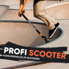 Apollo - Stunt Scooter 'Eagle' - eloxierter Profi Stuntroller mit ABEC 9 Kugellagern - Schwarz Orange