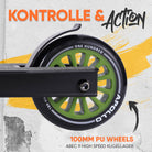 Apollo Funsport - Apollo Stuntscooter Gravity - sportlich, funktional und ideal für Beginner - Black Green