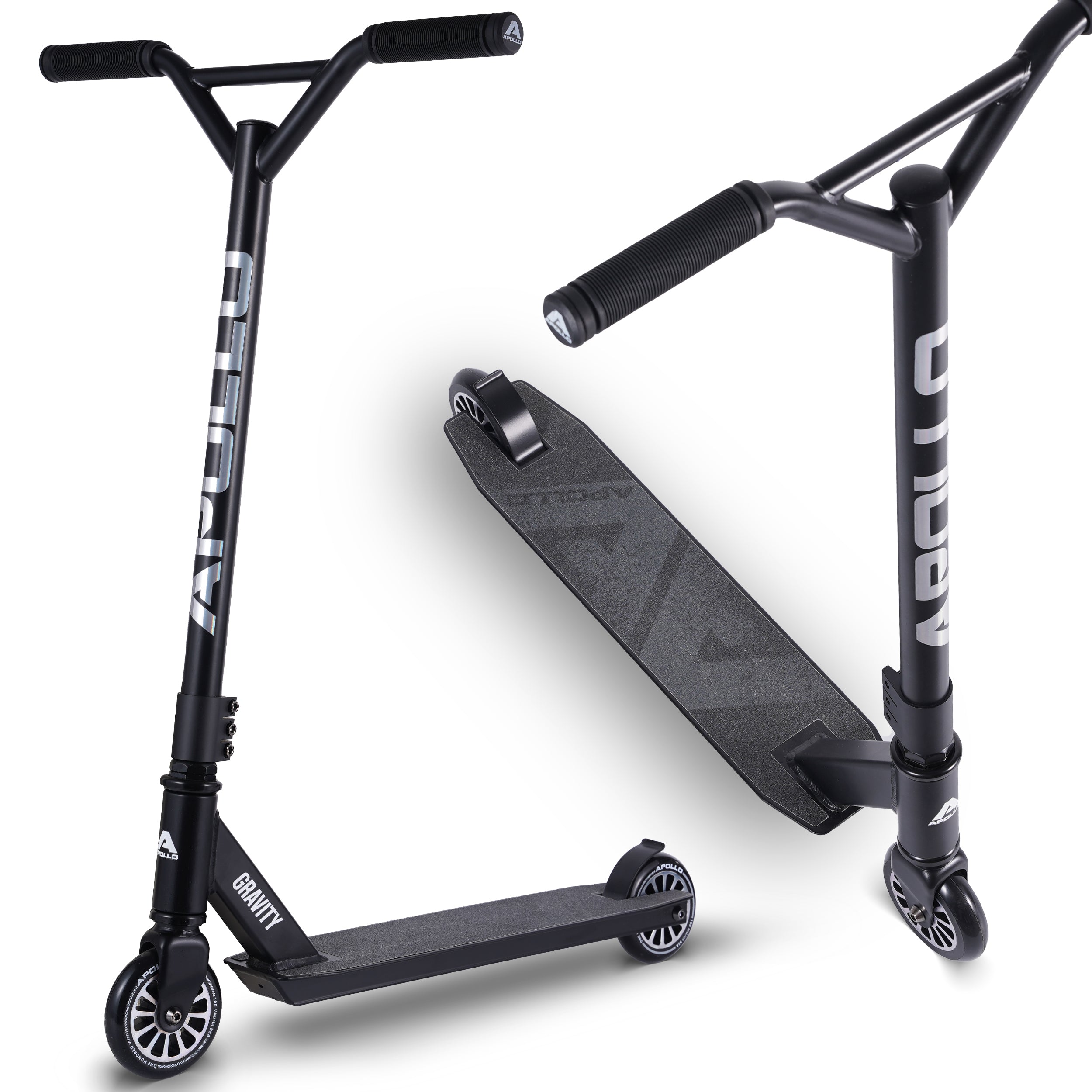 Apollo Funsport - Apollo Stuntscooter Gravity - sportlich, funktional und ideal für Beginner - Black Shiny