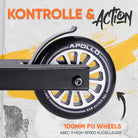 Apollo Funsport - Apollo Stuntscooter Gravity - sportlich, funktional und ideal für Beginner - Black Shiny