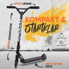 Apollo Funsport - Apollo Stuntscooter Gravity - sportlich, funktional und ideal für Beginner - Black Shiny