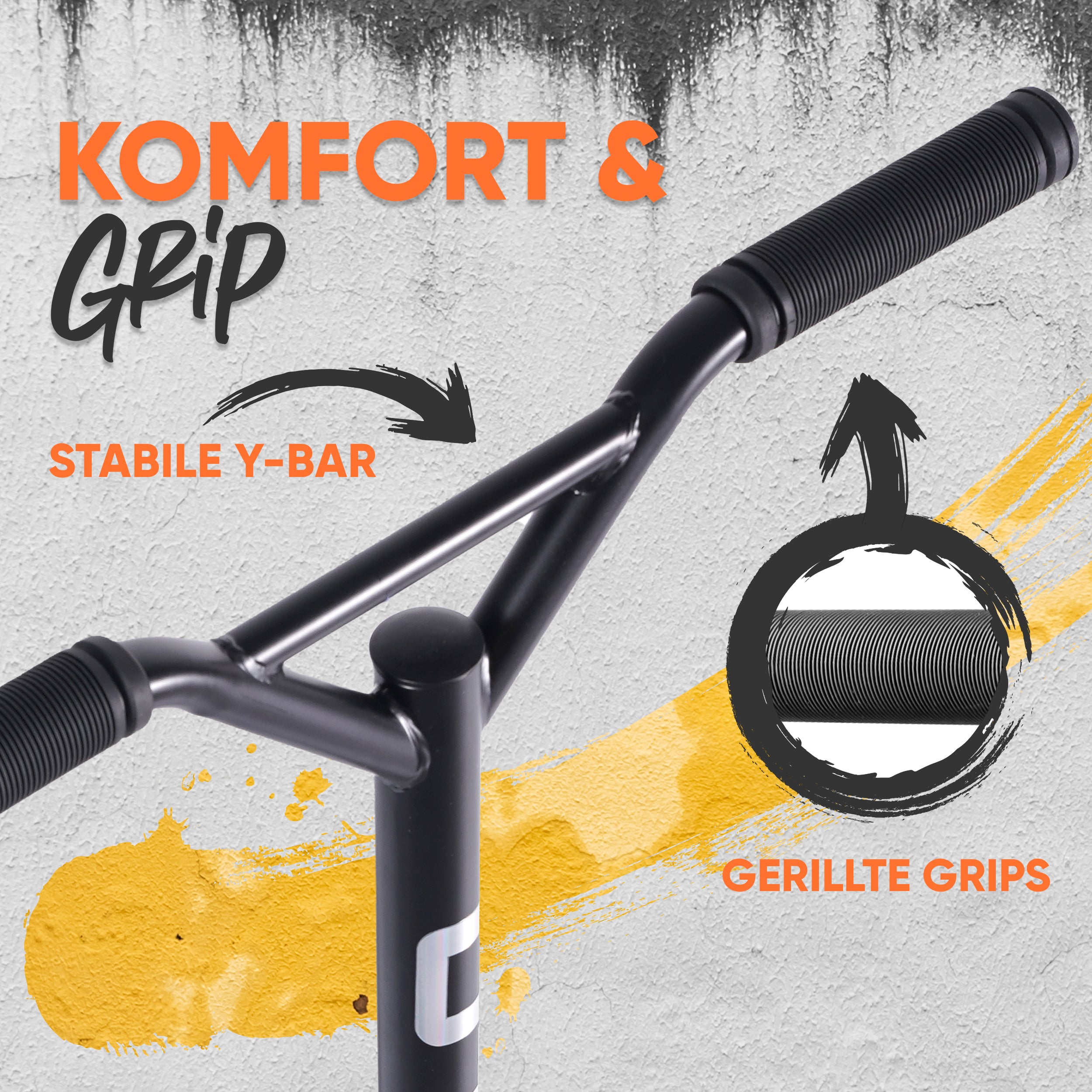 Apollo Funsport - Apollo Stuntscooter Gravity - sportlich, funktional und ideal für Beginner - Black Shiny