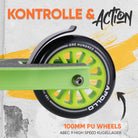 Apollo Funsport - Apollo Stuntscooter Gravity - sportlich, funktional und ideal für Beginner - Green