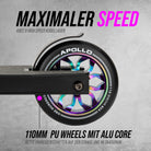 Apollo - Apollo Stunt Scooter "Hawk" - Schwarz Rainbow