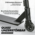 Apollo - Stunt Scooter - Genius Pro Robuster Kinder Scooter mit ABEC 9 Kugellager - Schwarz