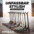 Apollo - Stunt Scooter - Genius Pro Robuster Kinder Scooter mit ABEC 9 Kugellager - Schwarz