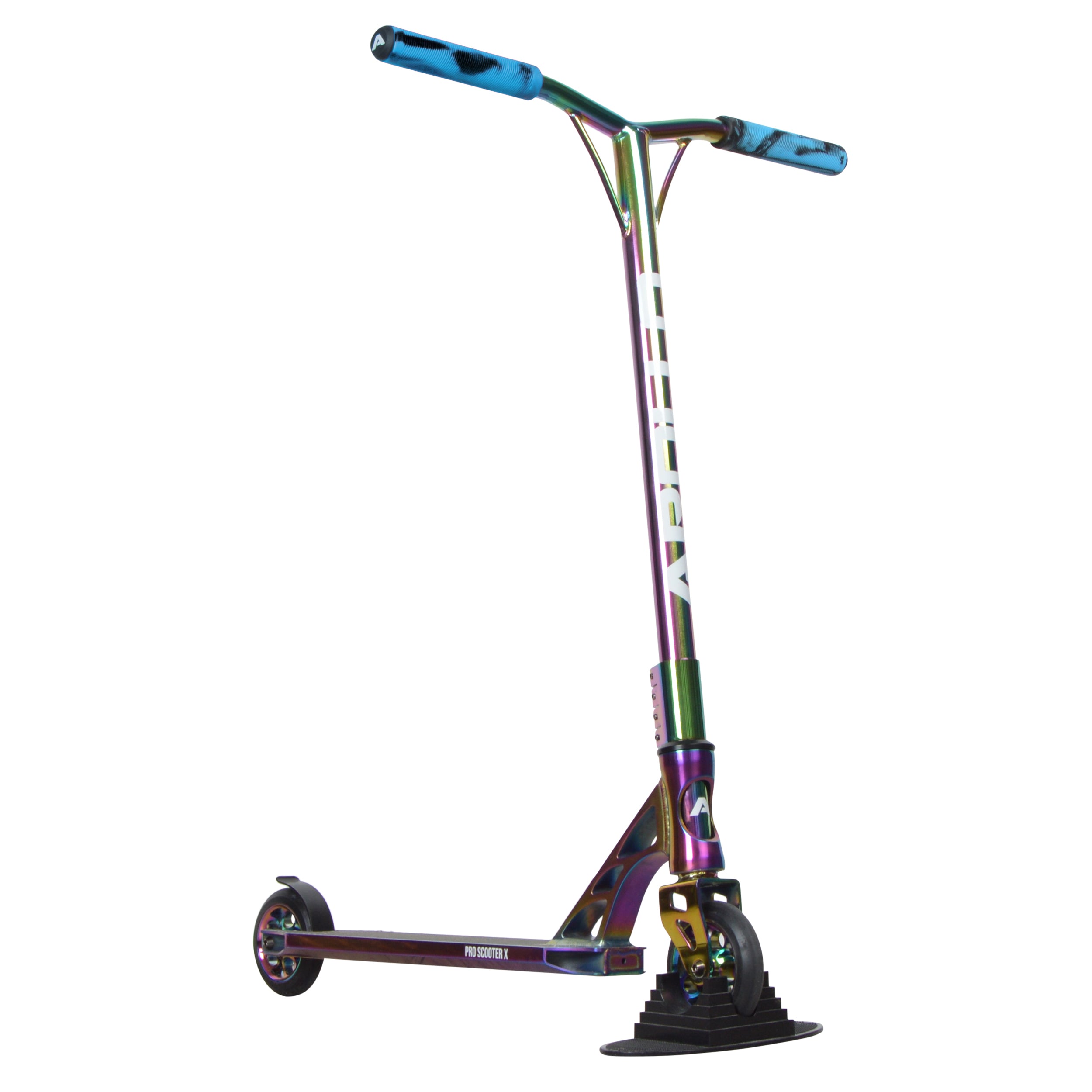 Apollo - Apollo Stunt Scooter Grips 160 mm weiche Lenkergriffe mit Bar Ends - Blau Schwarz