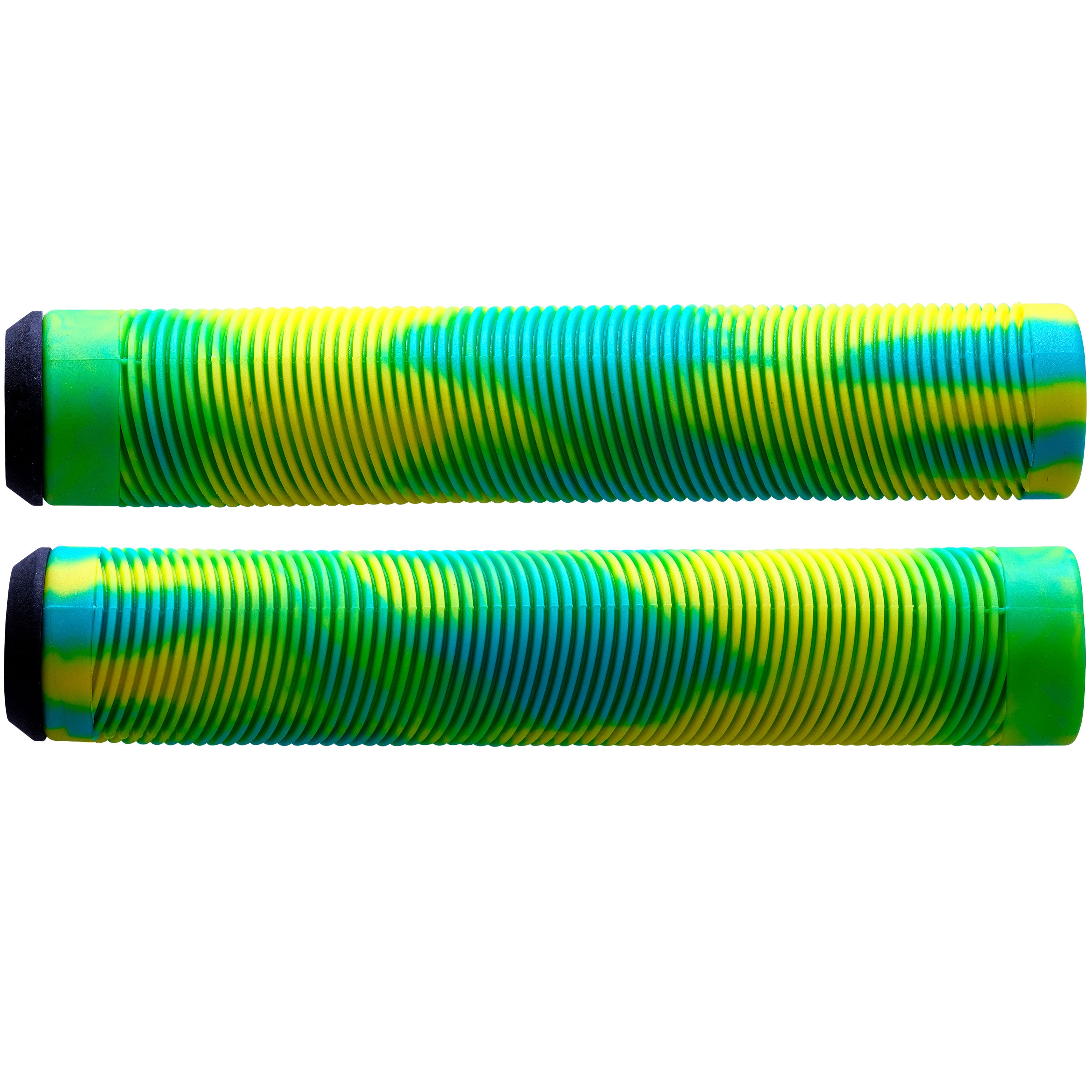 Apollo - Apollo Stunt Scooter Grips 160 mm weiche Lenkergriffe mit Bar Ends - Grün Gelb