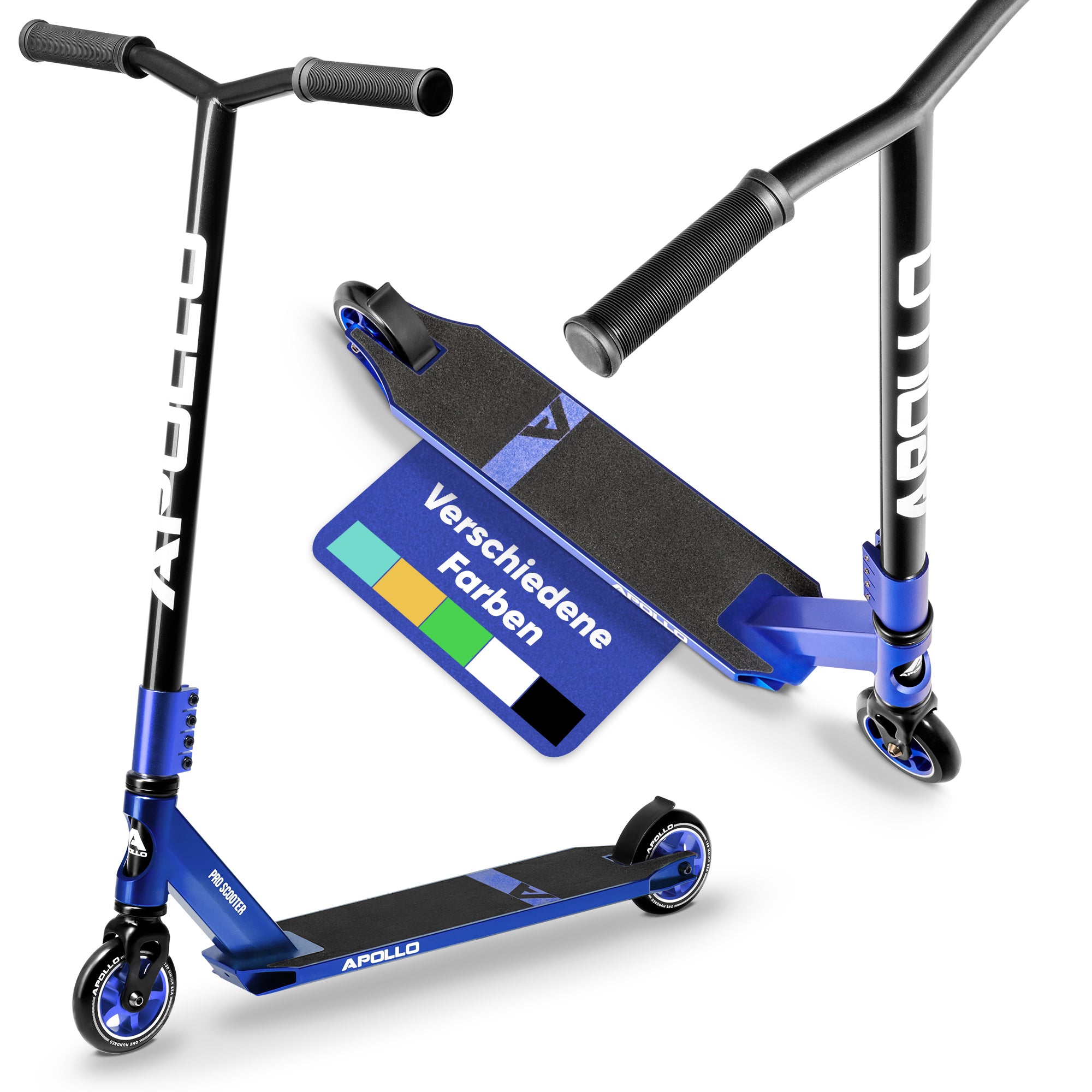 Apollo - Stunt Scooter - Star Pro - HighQuality eloxierter Profi Stunt Scooter - Blau