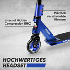 Apollo - Stunt Scooter - Star Pro - HighQuality eloxierter Profi Stunt Scooter - Blau