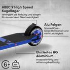 Apollo - Stunt Scooter - Star Pro - HighQuality eloxierter Profi Stunt Scooter - Blau