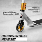 Apollo - Stunt Scooter - Star Pro - HighQuality eloxierter Profi Stunt Scooter - Weiß Gold