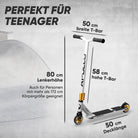 Apollo - Stunt Scooter - Star Pro - HighQuality eloxierter Profi Stunt Scooter - Weiß Gold