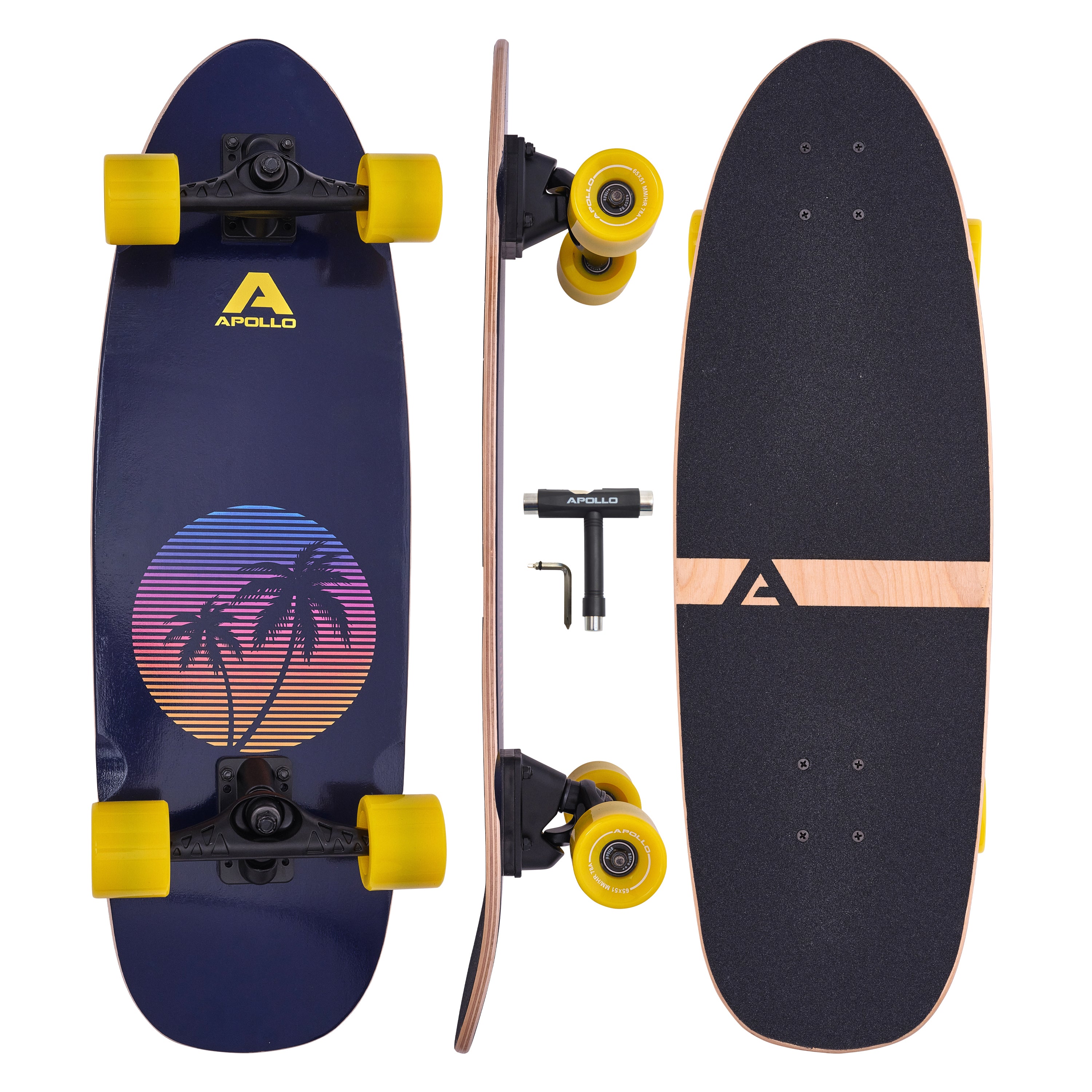 Apollo - Surf Style Board - Miami Sunset - Miami Sunset