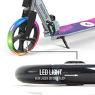 Apollo - 200 mm Ersatzräderset für City Scooter - Phantom / Spectre - LED Schwarz Transparent