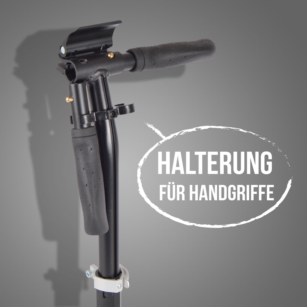 Apollo - Apollo Scooter - "Hurricane" City-Scooter mit Federung - Schwarz Silber