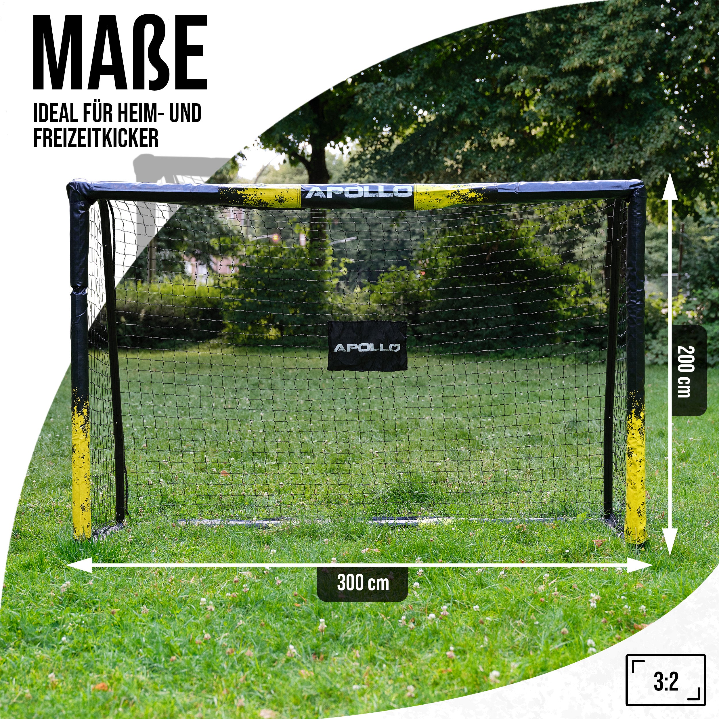Apollo - Apollo Fußballtor - Goal Master - 300 cm