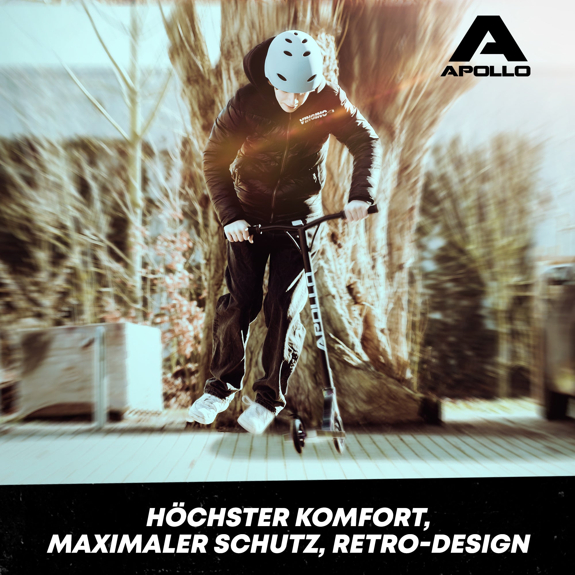 Apollo - Skatehelm, Multi Sport Helm Herren, Damen, Kinder, Kinderfahrradhelm verstellbar - Light Blue (Uni)