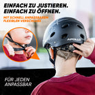 Apollo - Skatehelm, Multi Sport Helm Herren, Damen, Kinder, Kinderfahrradhelm verstellbar - Broken