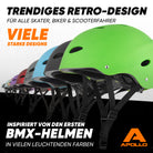 Apollo - Skatehelm, Multi Sport Helm Herren, Damen, Kinder, Kinderfahrradhelm verstellbar - Broken
