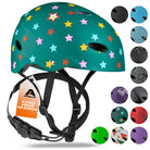Apollo - Skatehelm, Multi Sport Helm Herren, Damen, Kinder, Kinderfahrradhelm verstellbar - Stars